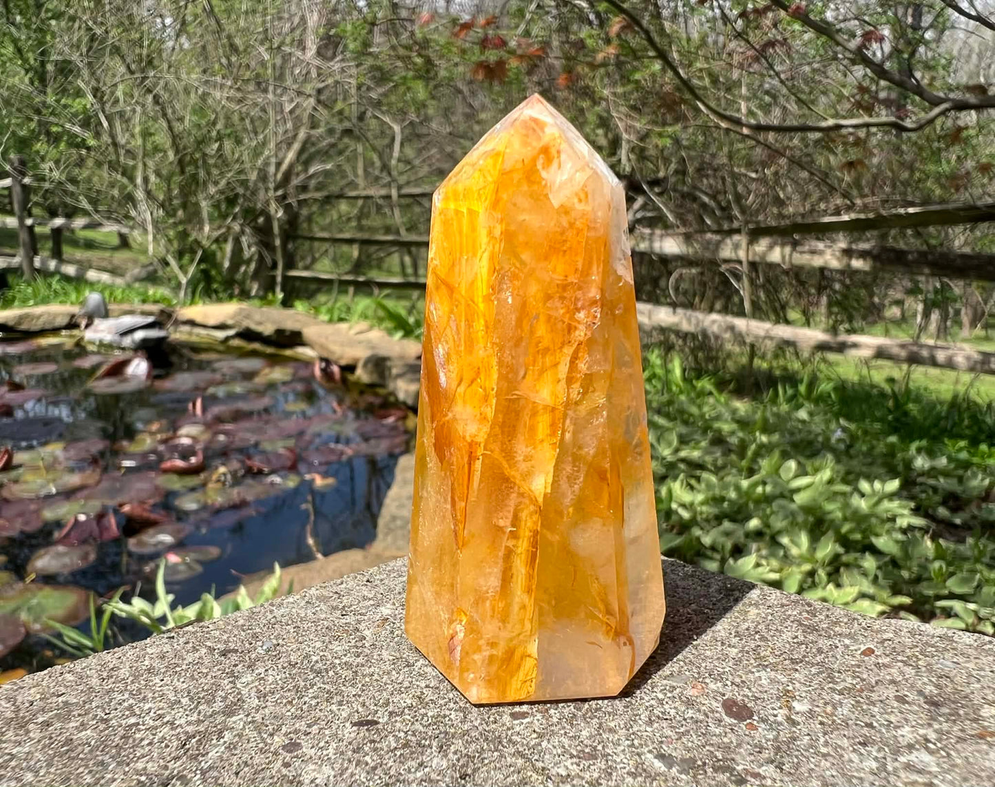 Hematoid Quartz Tower - Gem Realm 