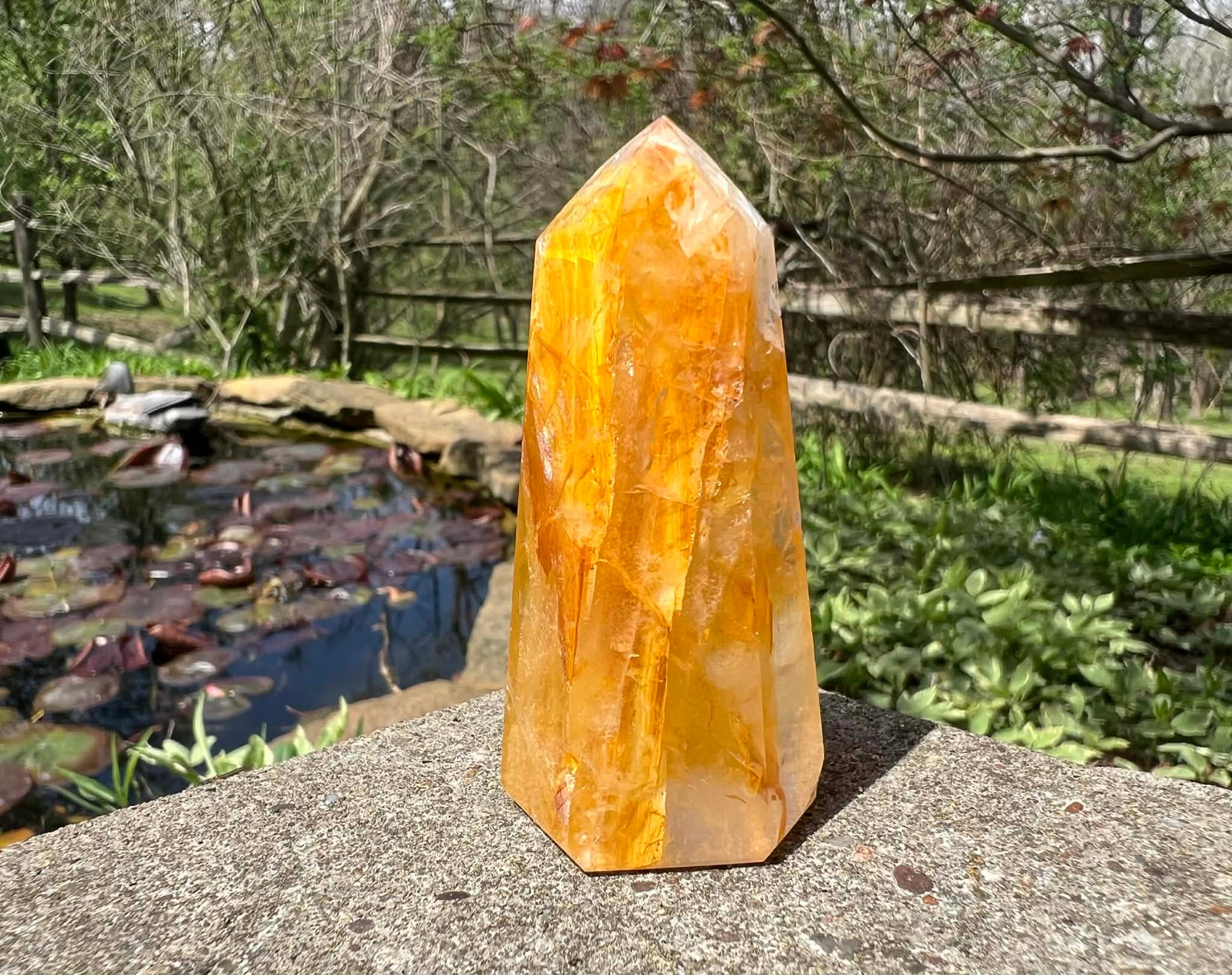 Hematoid Quartz Tower - Gem Realm 