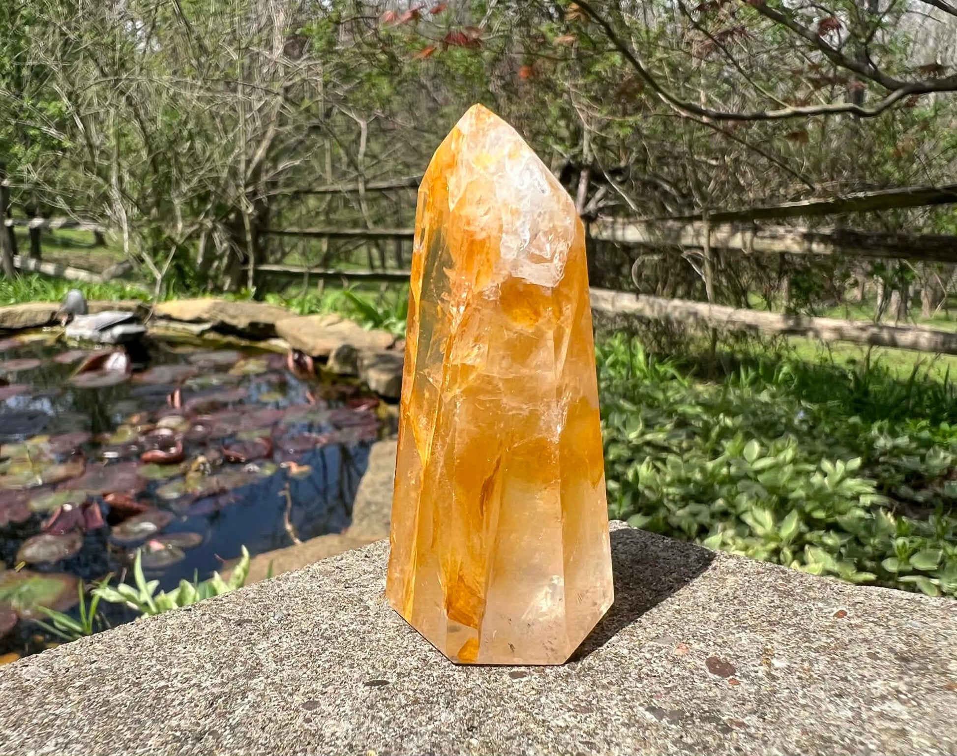 Hematoid Quartz Tower - Gem Realm 