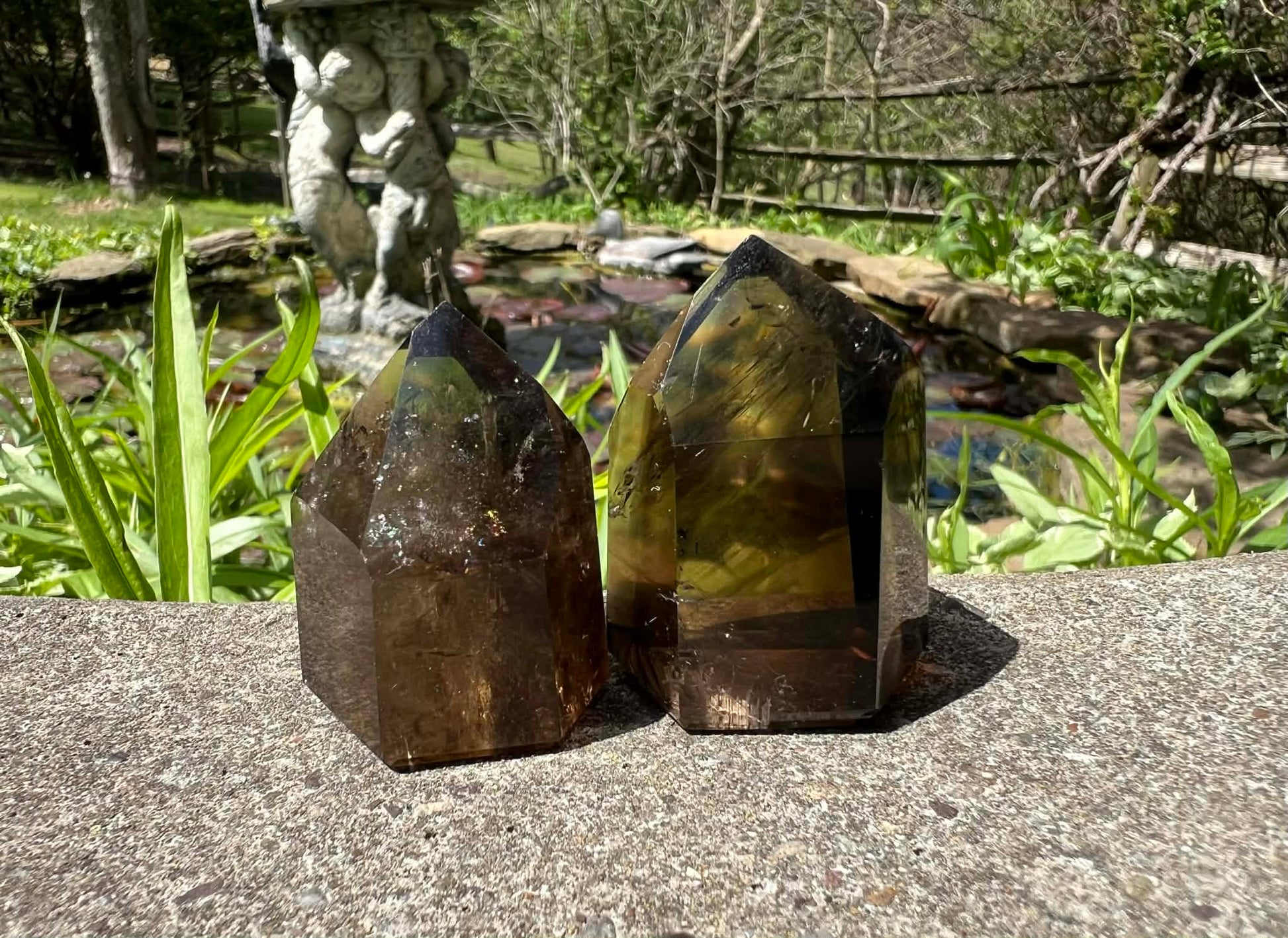 Smoky Quartz Tower Duo - Gem Realm 