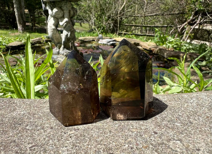 Smoky Quartz Tower Duo - Gem Realm 