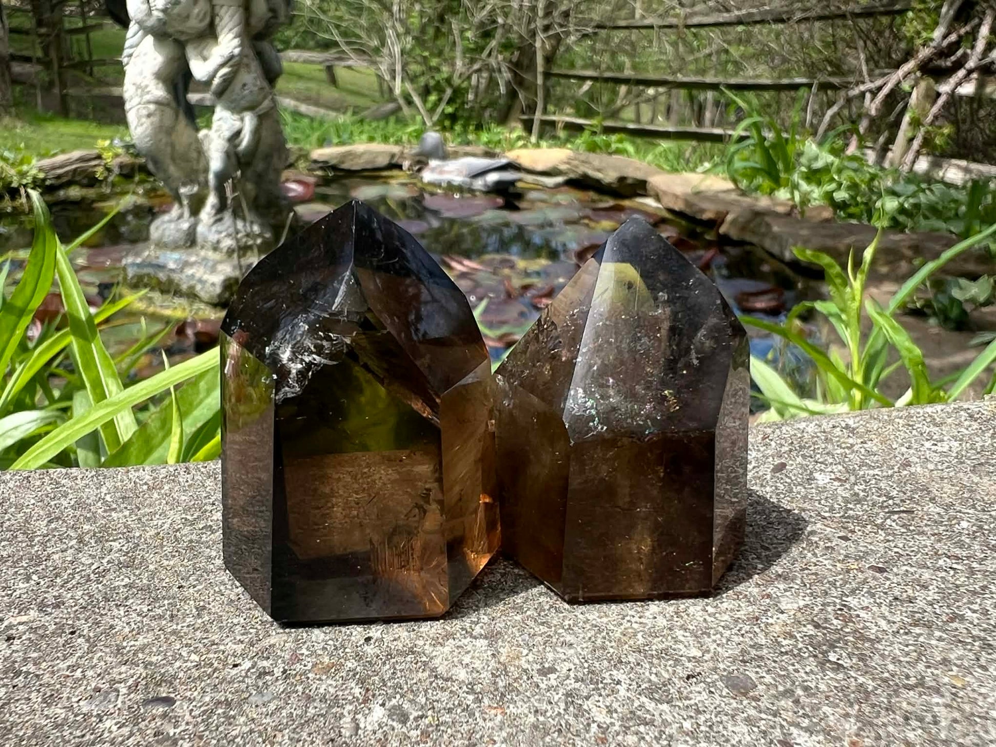 Smoky Quartz Tower Duo - Gem Realm 