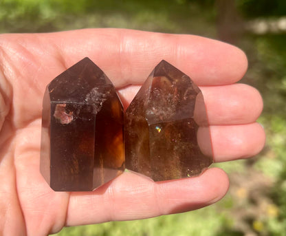 Smoky Quartz Tower Duo - Gem Realm 
