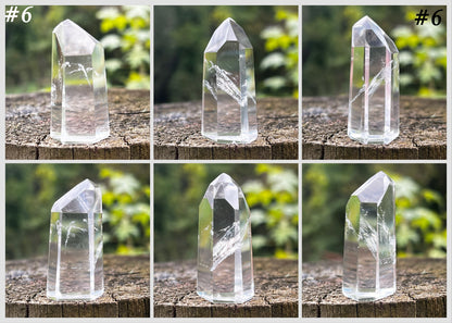 Clear Quartz Crystal Towers ~ Small ~ AA Grade - Gem Realm 
