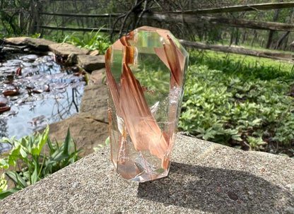 Amphibole Quartz Freeform - Gem Realm 