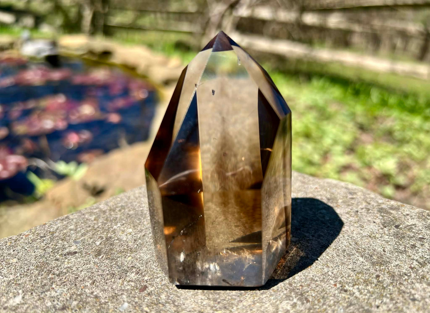 Smoky Citrine Phantom Quartz Tower - Gem Realm 