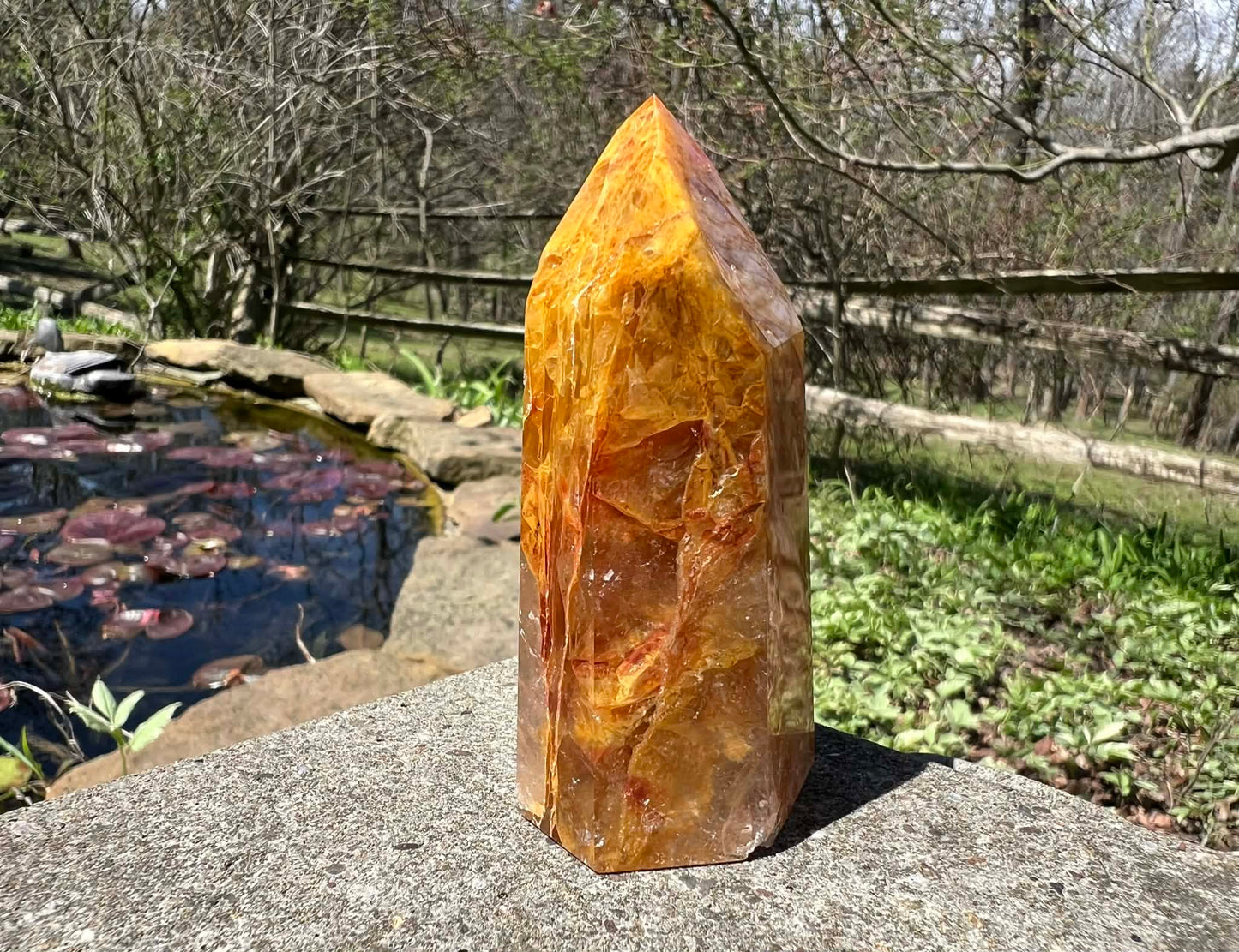 Hematoid Quartz Tower - Gem Realm 