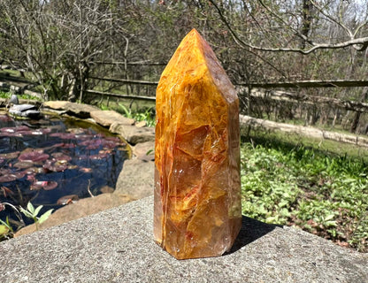 Hematoid Quartz Tower - Gem Realm 