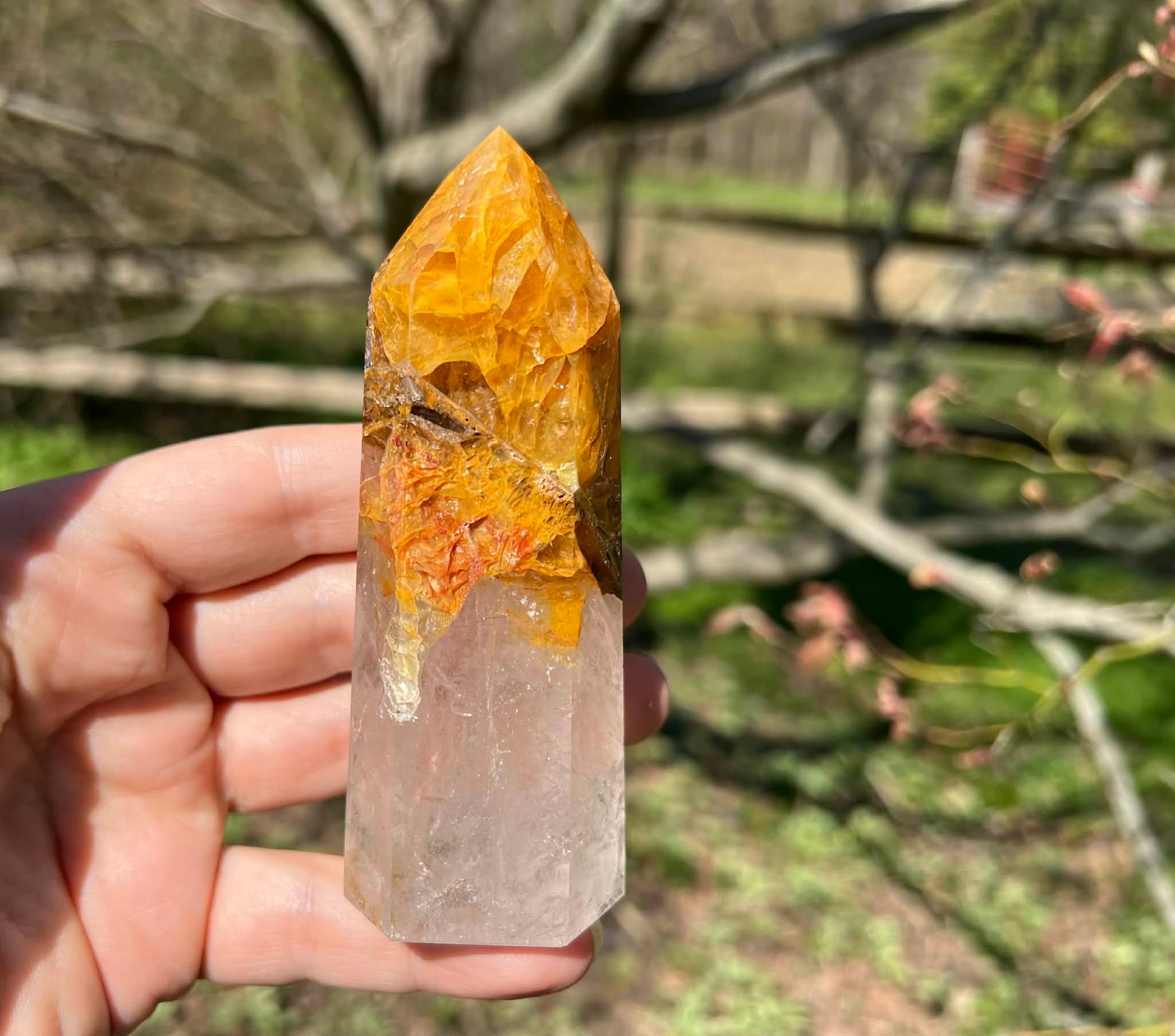 Hematoid Quartz Tower ~ Large - Gem Realm 
