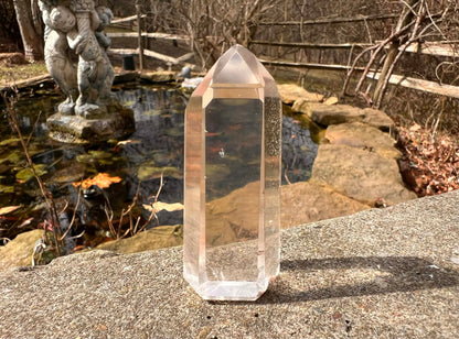 Quartz Crystal Tower ~ with Chlorite - Gem Realm 