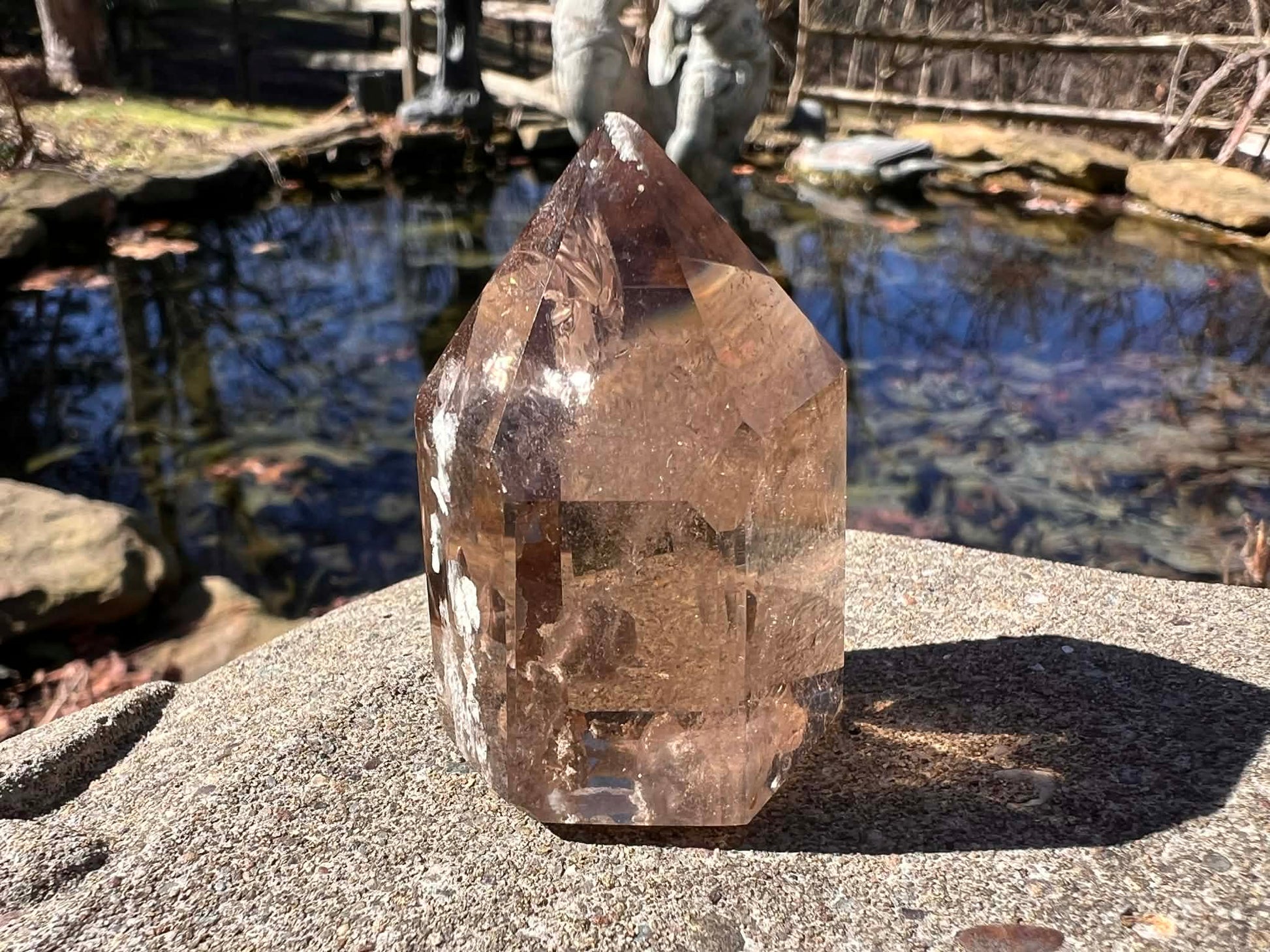 Smoky Garden Quartz Tower - Gem Realm 