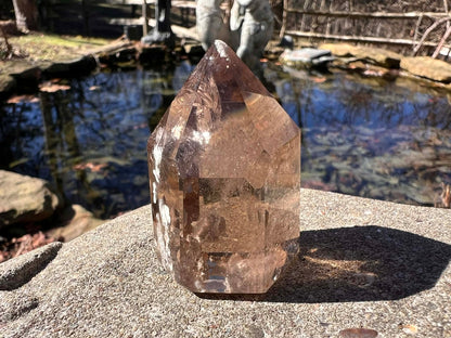 Smoky Garden Quartz Tower - Gem Realm 