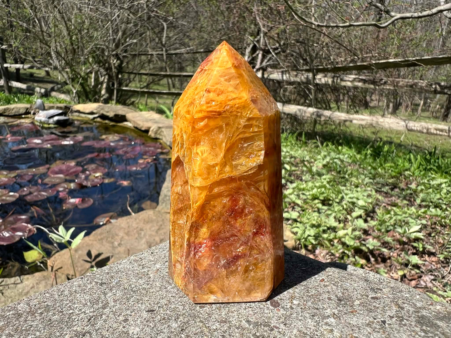 Hematoid Quartz Tower - Gem Realm 
