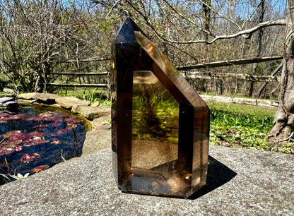 Smoky Citrine Phantom Quartz Tower - Gem Realm 