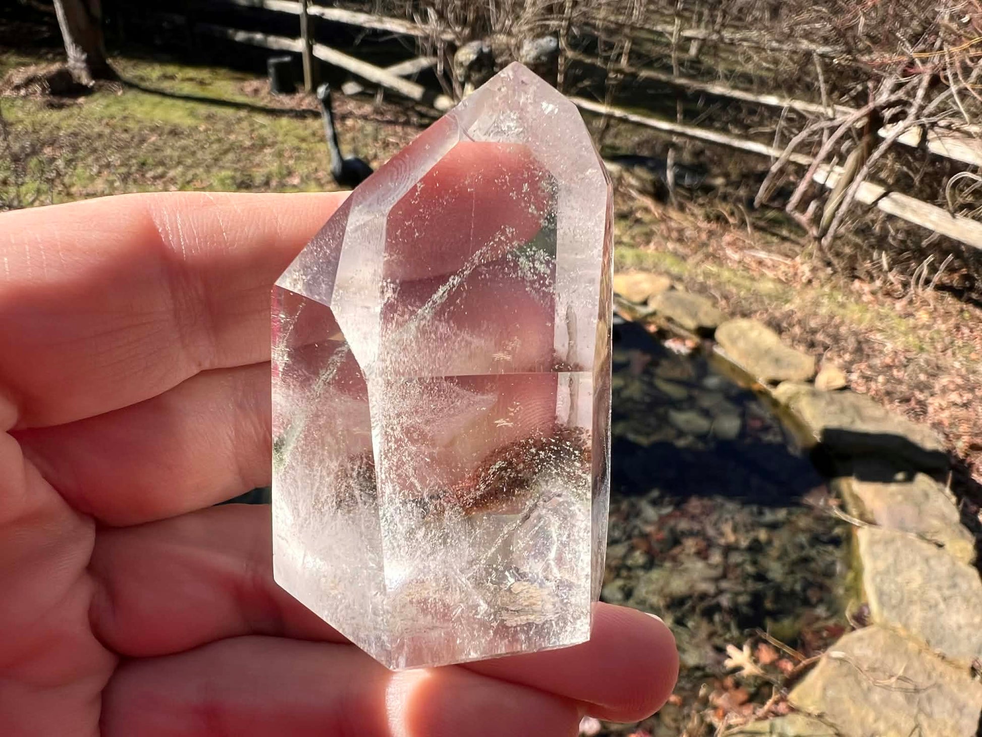 Garden Phantom Quartz Tower ~ Brazil - Gem Realm 