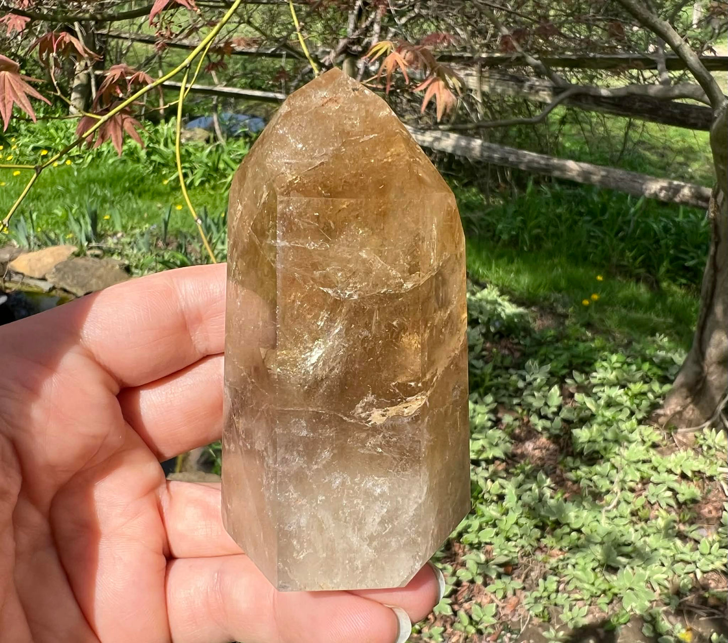 Smoky Citrine Quartz Tower - Gem Realm 
