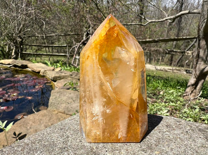 Hematoid Quartz Tower - Gem Realm 