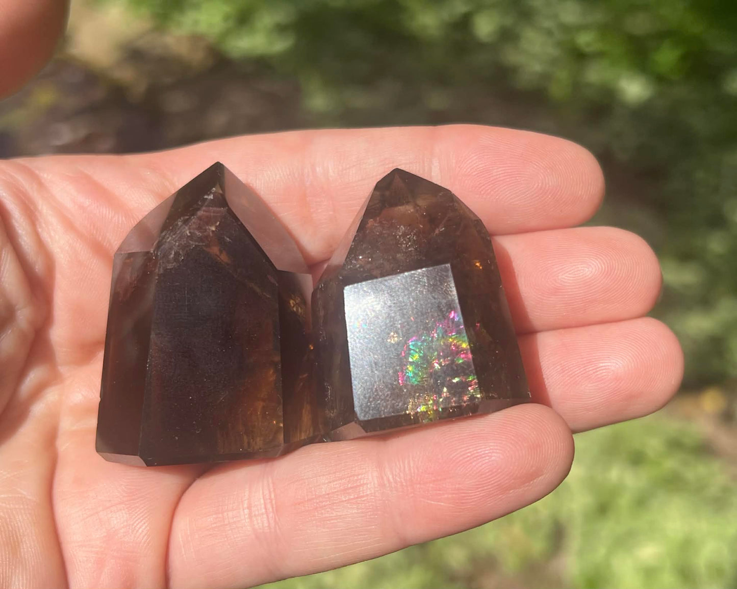 Smoky Quartz Tower Duo - Gem Realm 