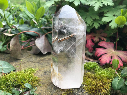 Rutilated Quartz Tower - Gem Realm 