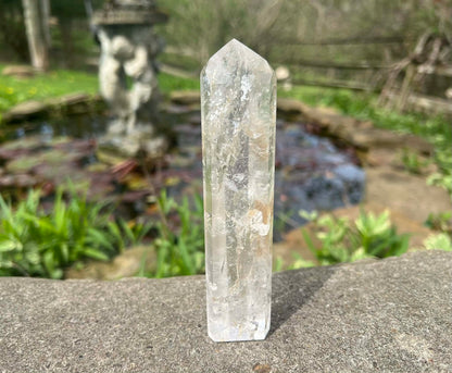 Quartz Crystal Tower ~ with inclusions ~ Large - Gem Realm 