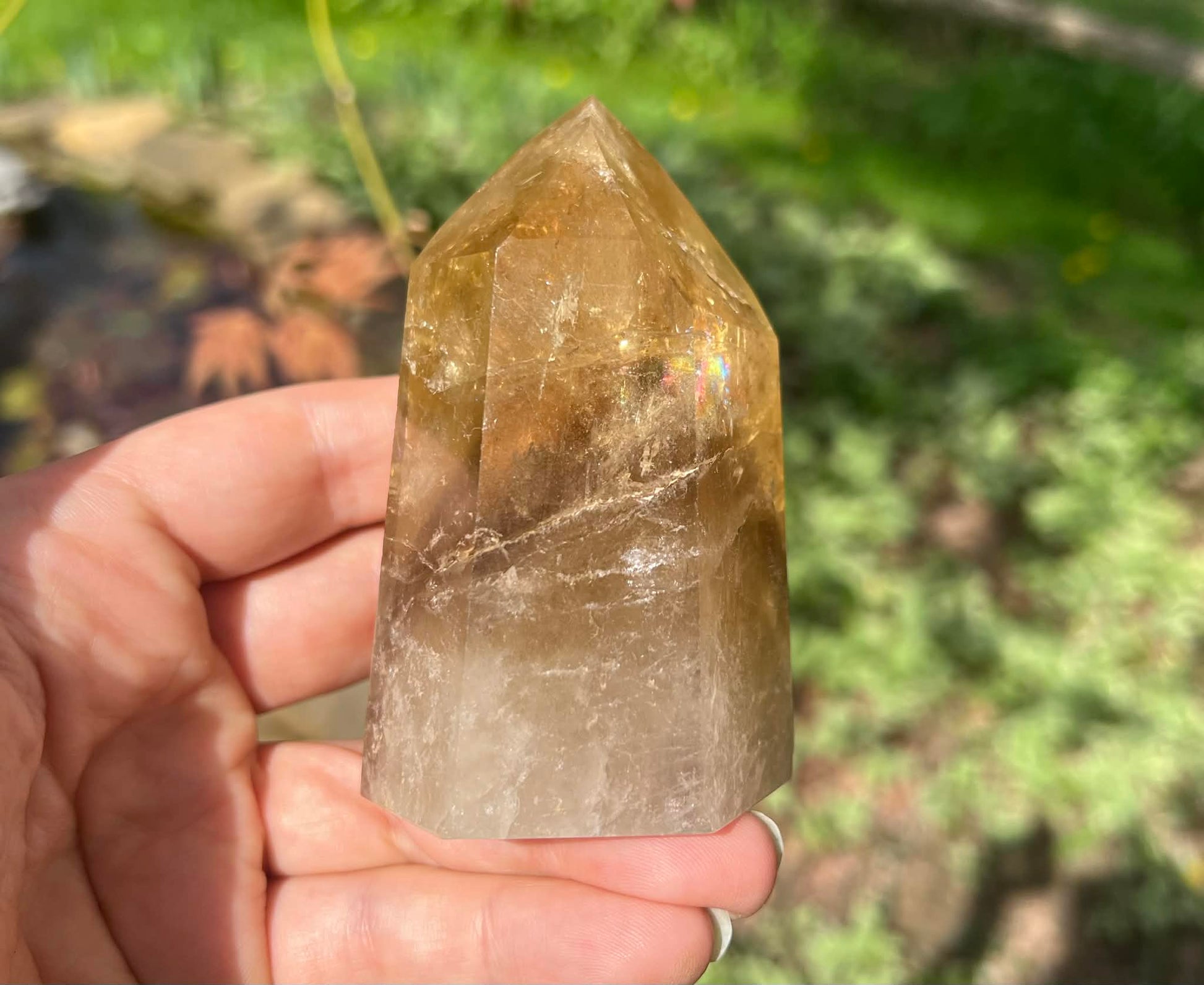 Smoky Citrine Quartz Tower - Gem Realm 