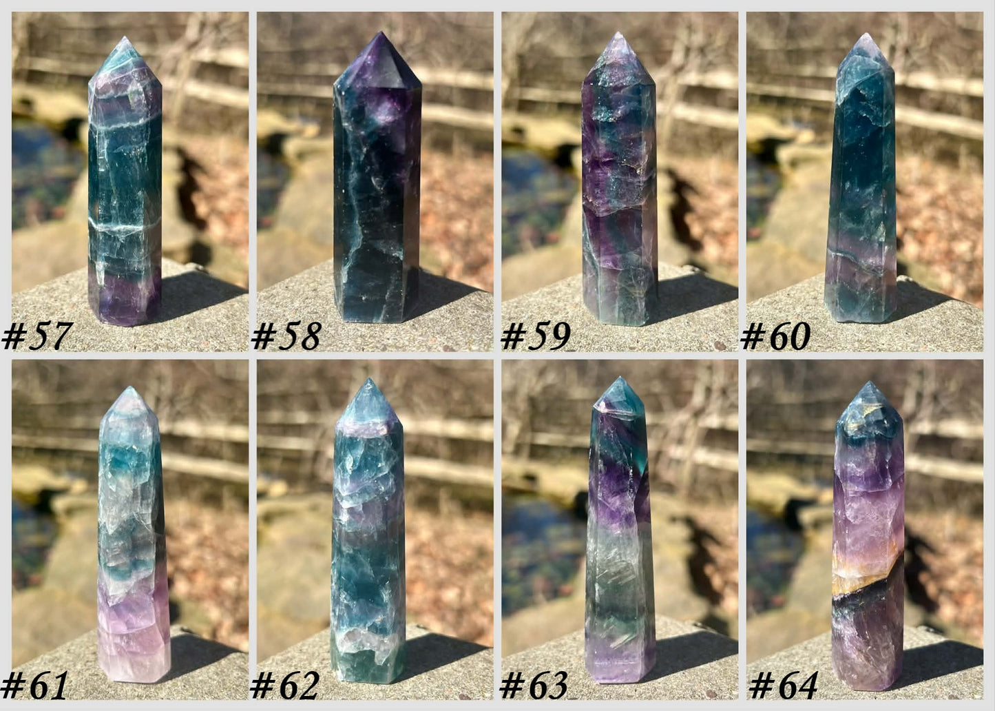 Rainbow Fluorite Towers