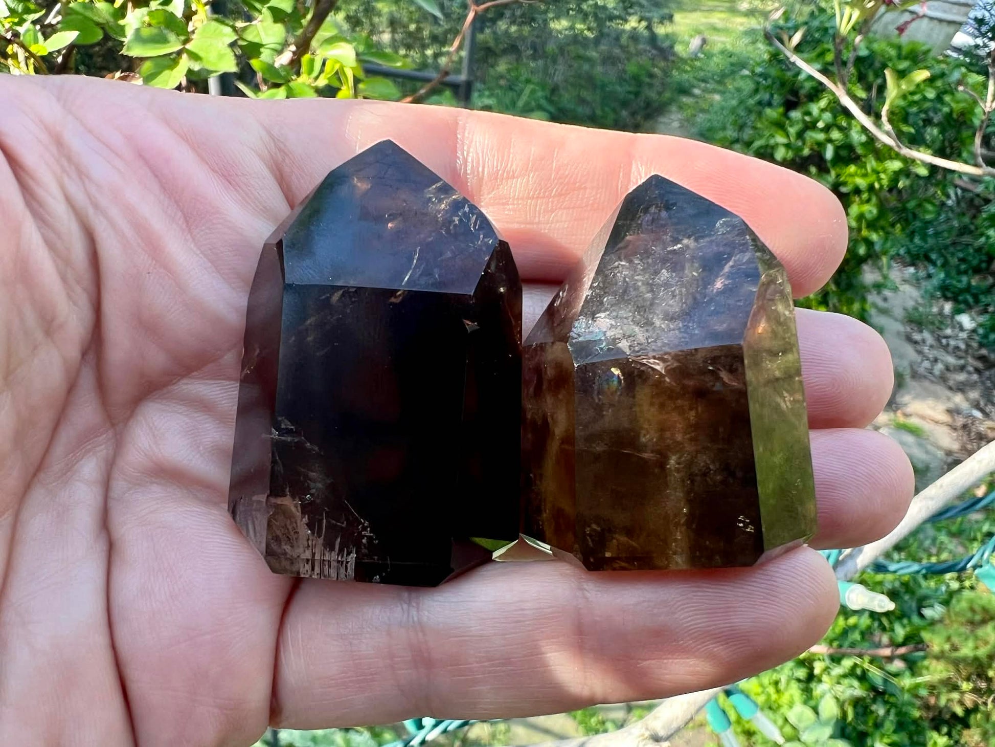 Smoky Quartz Tower Duo - Gem Realm 