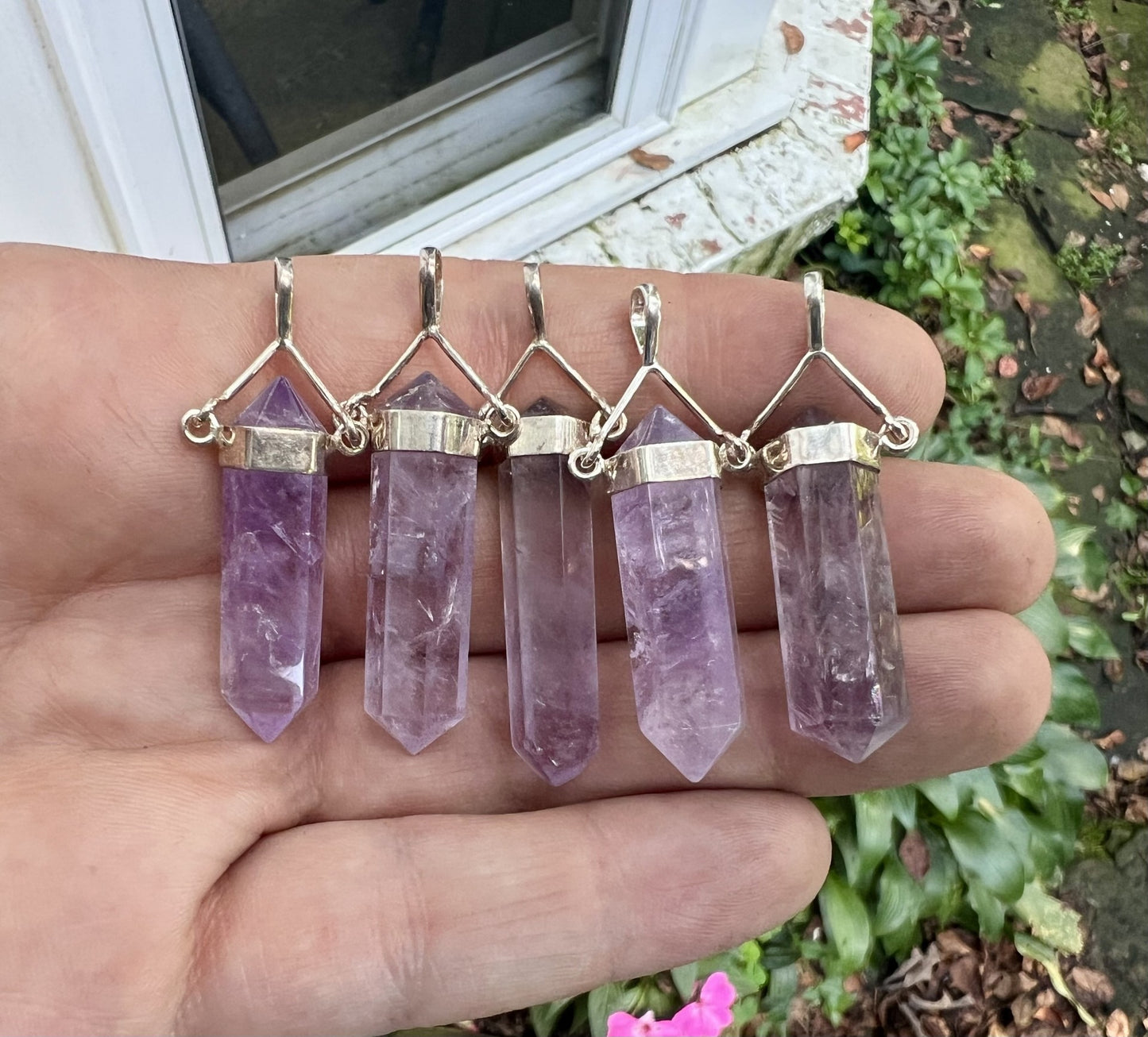 Amethyst Crystal Pendant - Gem Realm 