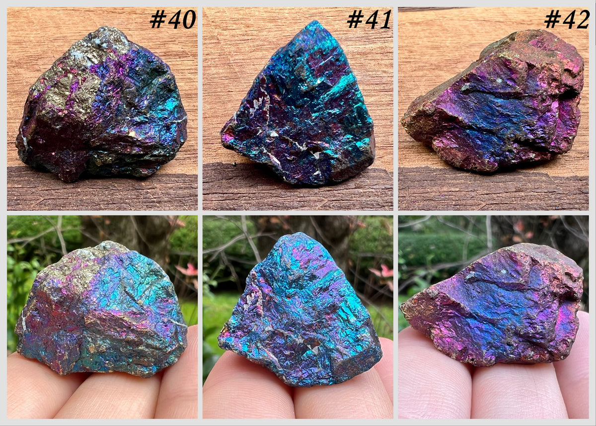 Chalcopyrite ~ Peacock Ore ~ Specimen - Gem Realm 