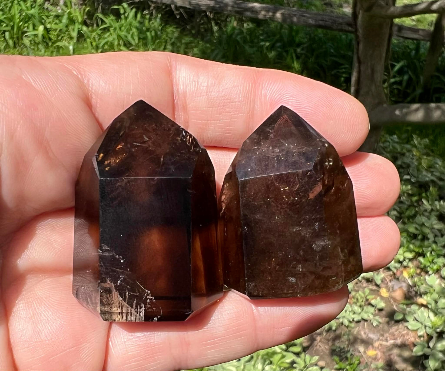 Smoky Quartz Tower Duo - Gem Realm 