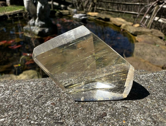 Rutilated Quartz Freeform - Gem Realm 