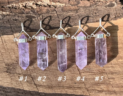 Amethyst Crystal Pendant - Gem Realm 