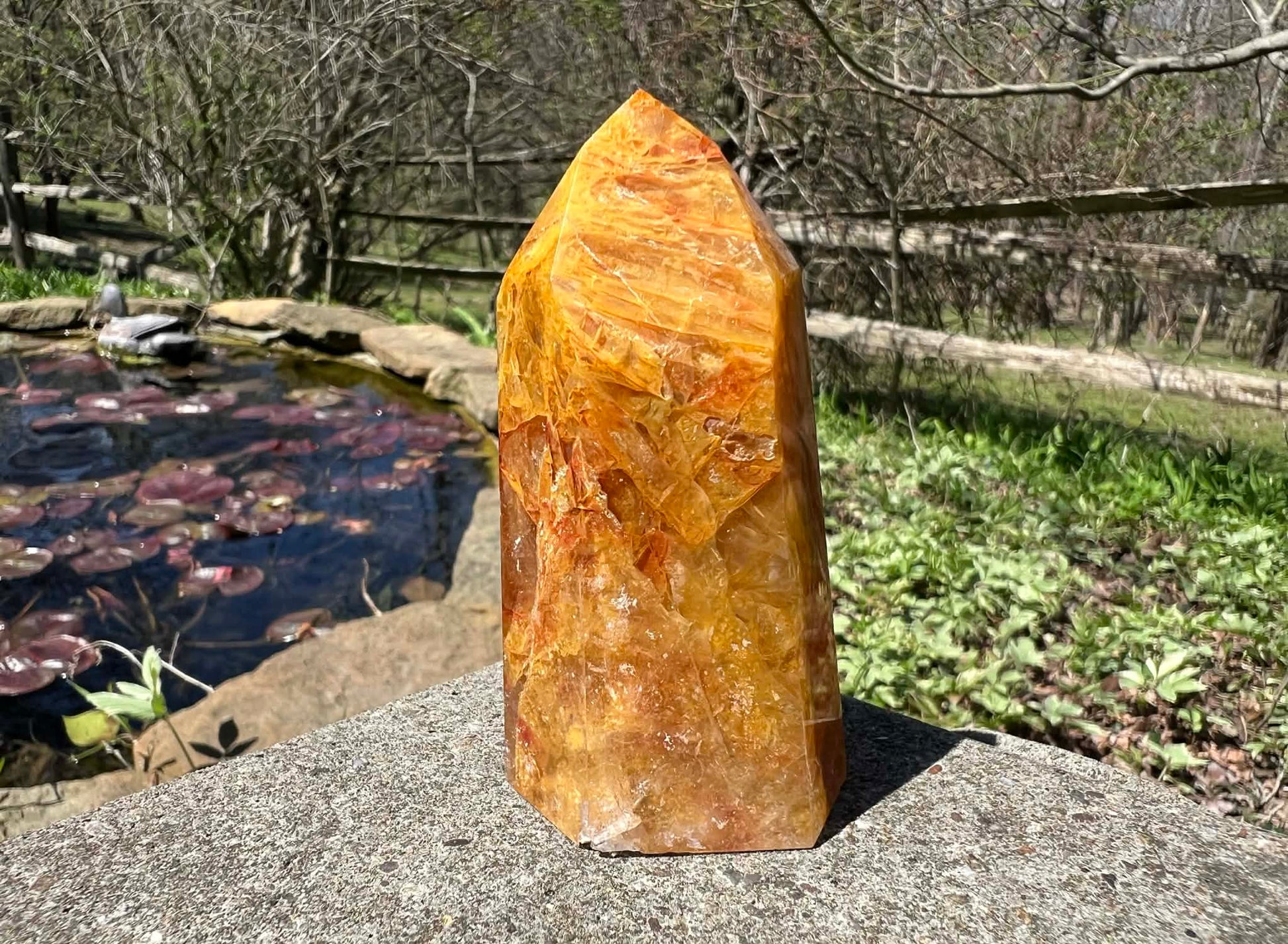 Hematoid Quartz Tower - Gem Realm 