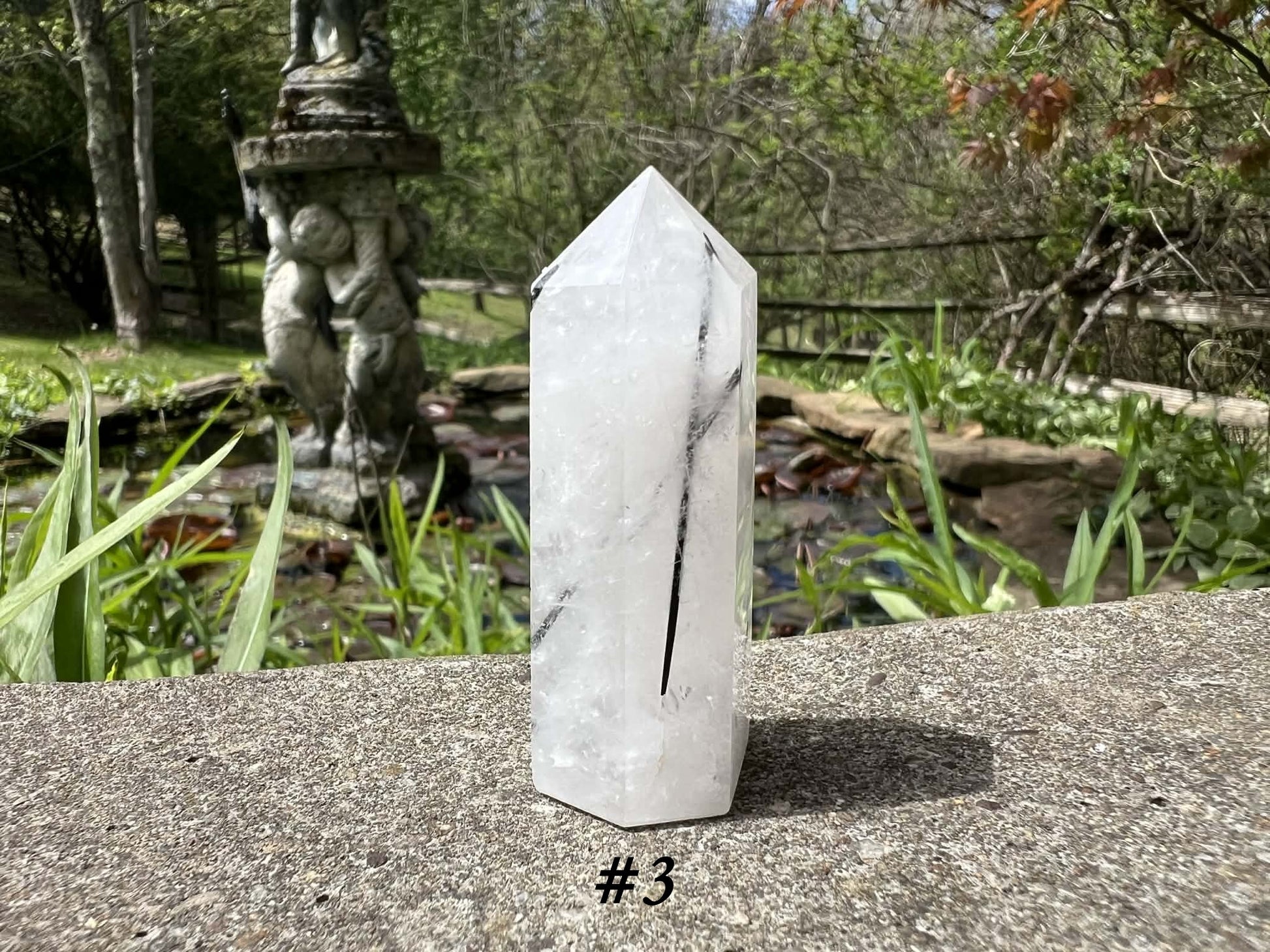 Black Tourmalinated Quartz Towers - Gem Realm 