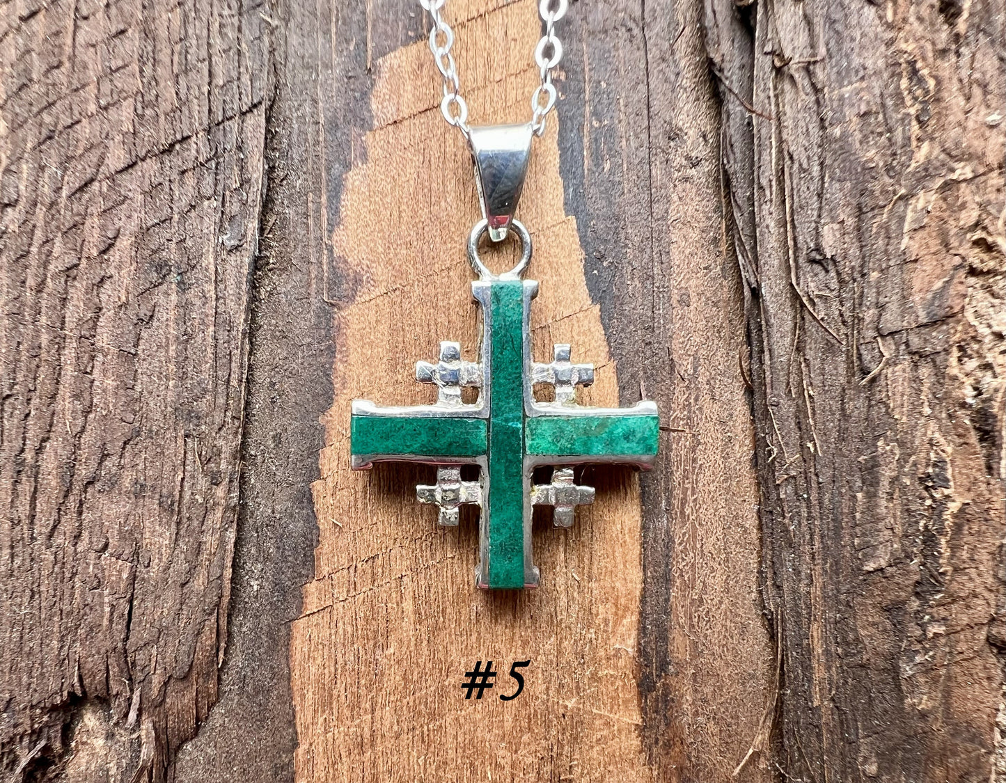 Chrysocolla Cross Pendant