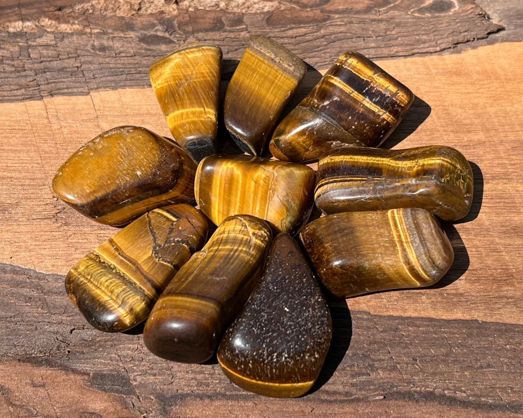 Tiger's Eye Tumbled Stones - Gem Realm 