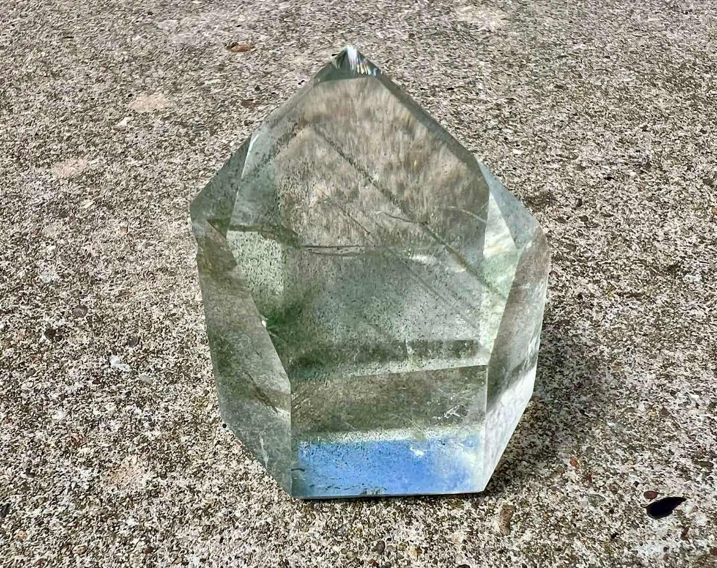 Garden Quartz Tower ~ Green Phantom Quartz - Gem Realm 