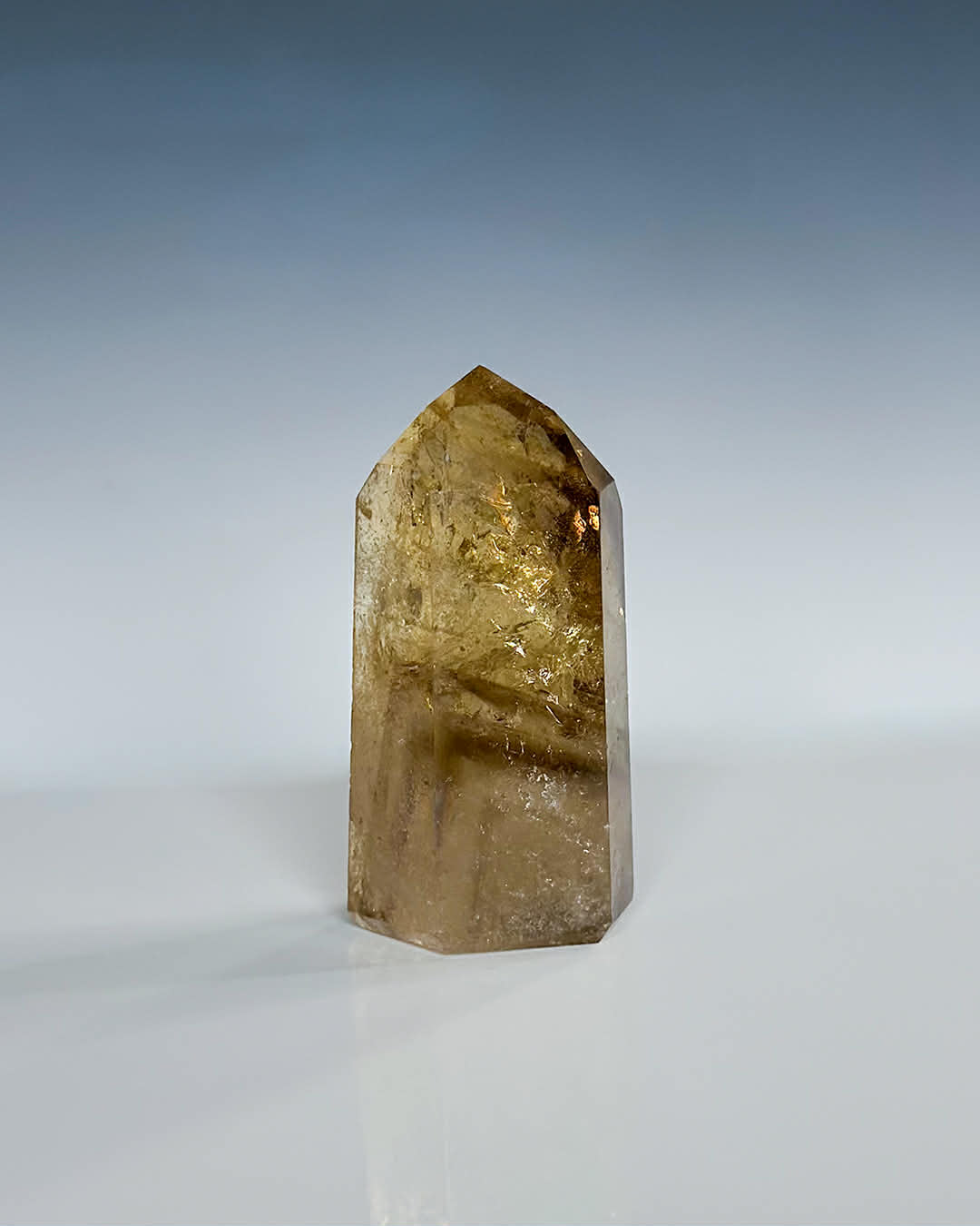 Citrine Tower ~ Smoky Citrine with Phantoms - Gem Realm 