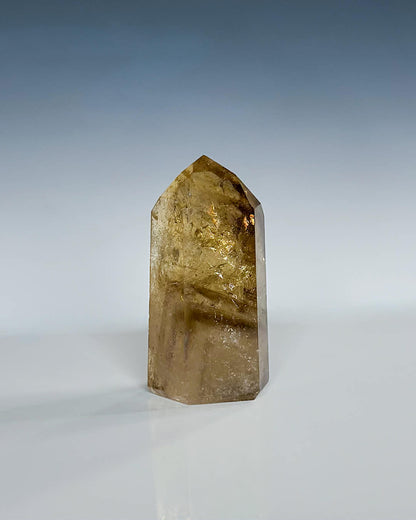 Citrine Tower ~ Smoky Citrine with Phantoms - Gem Realm 
