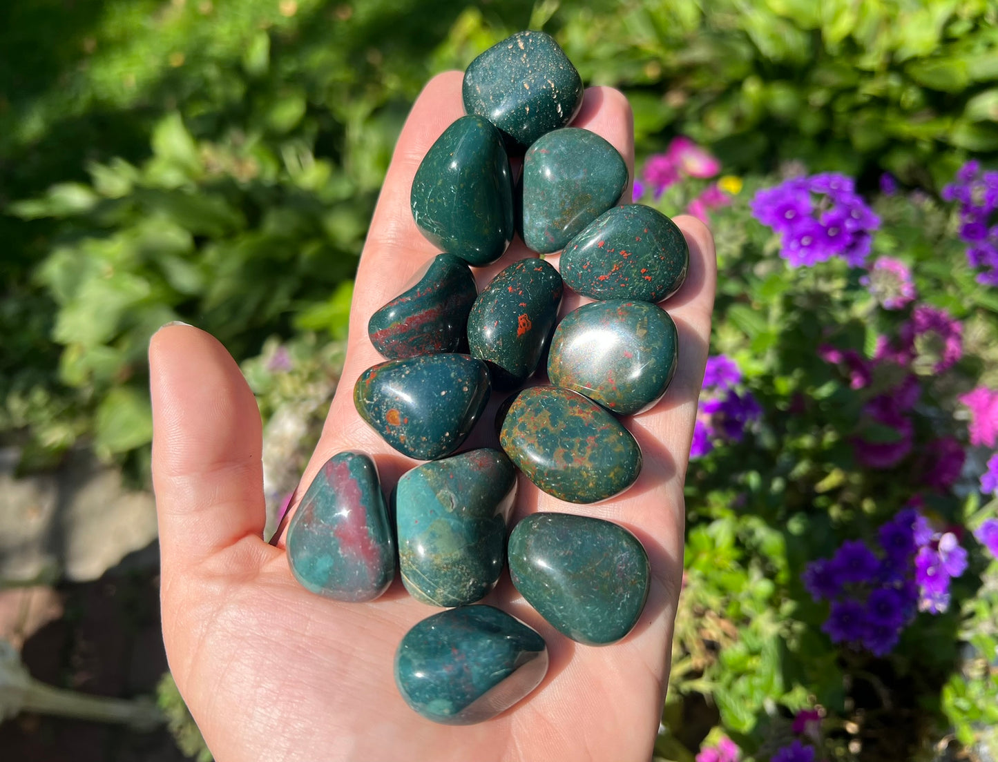 Bloodstone Tumbled Stones