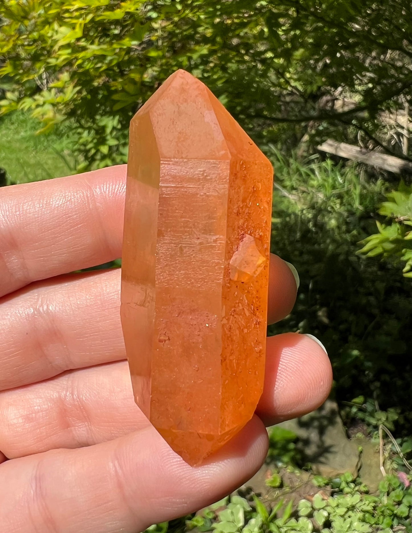 Tangerine Quartz Double Terminated Point