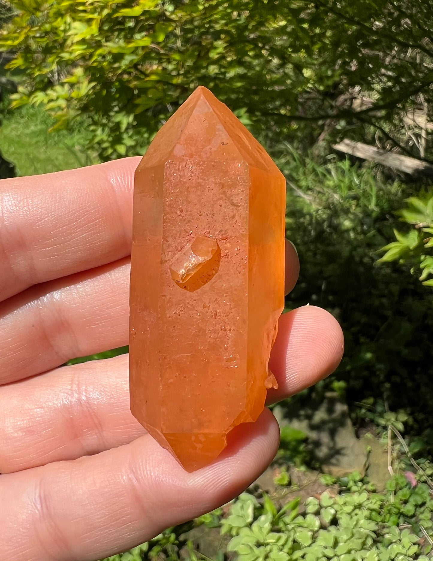 Tangerine Quartz Double Terminated Point