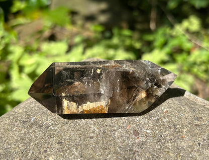 Smoky Phantom Double Terminated Quartz Point ~ Brazil