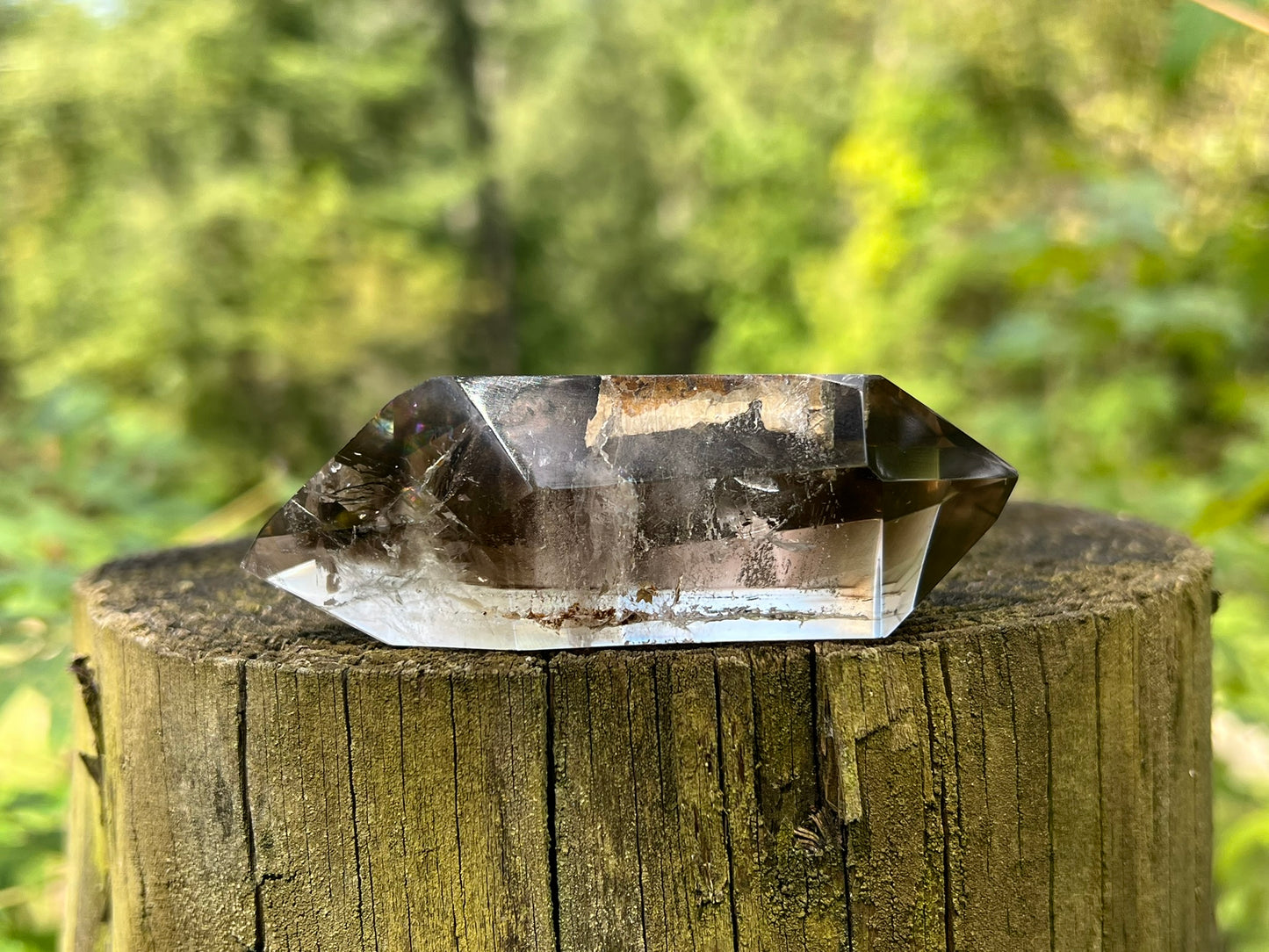 Smoky Phantom Double Terminated Quartz Point ~ Brazil