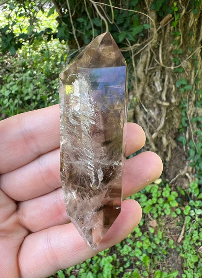 Smoky Phantom Double Terminated Quartz Point ~ Brazil