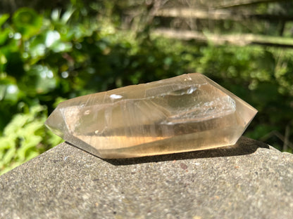 Lemurian Smoky Quartz Double Terminated Quartz Point ~ Brazil