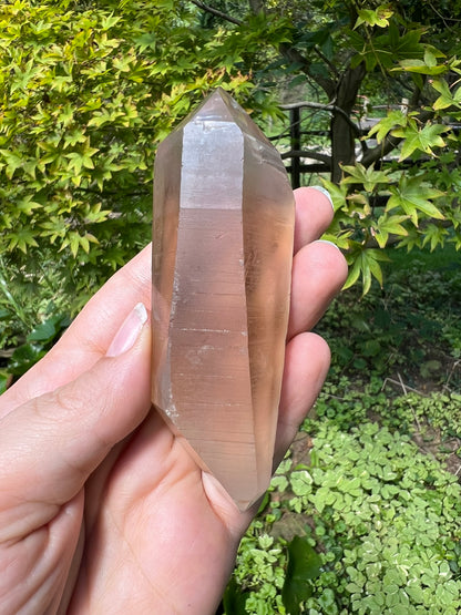 Lemurian Smoky Quartz Double Terminated Quartz Point ~ Brazil