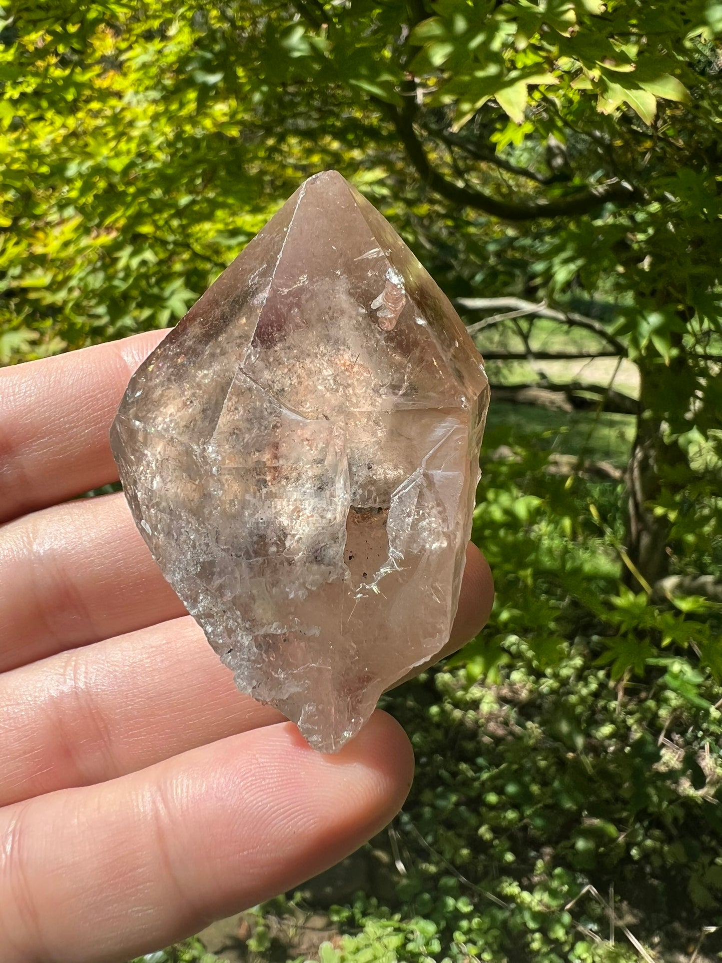 Smoky Garden Quartz Point ~ Brazil