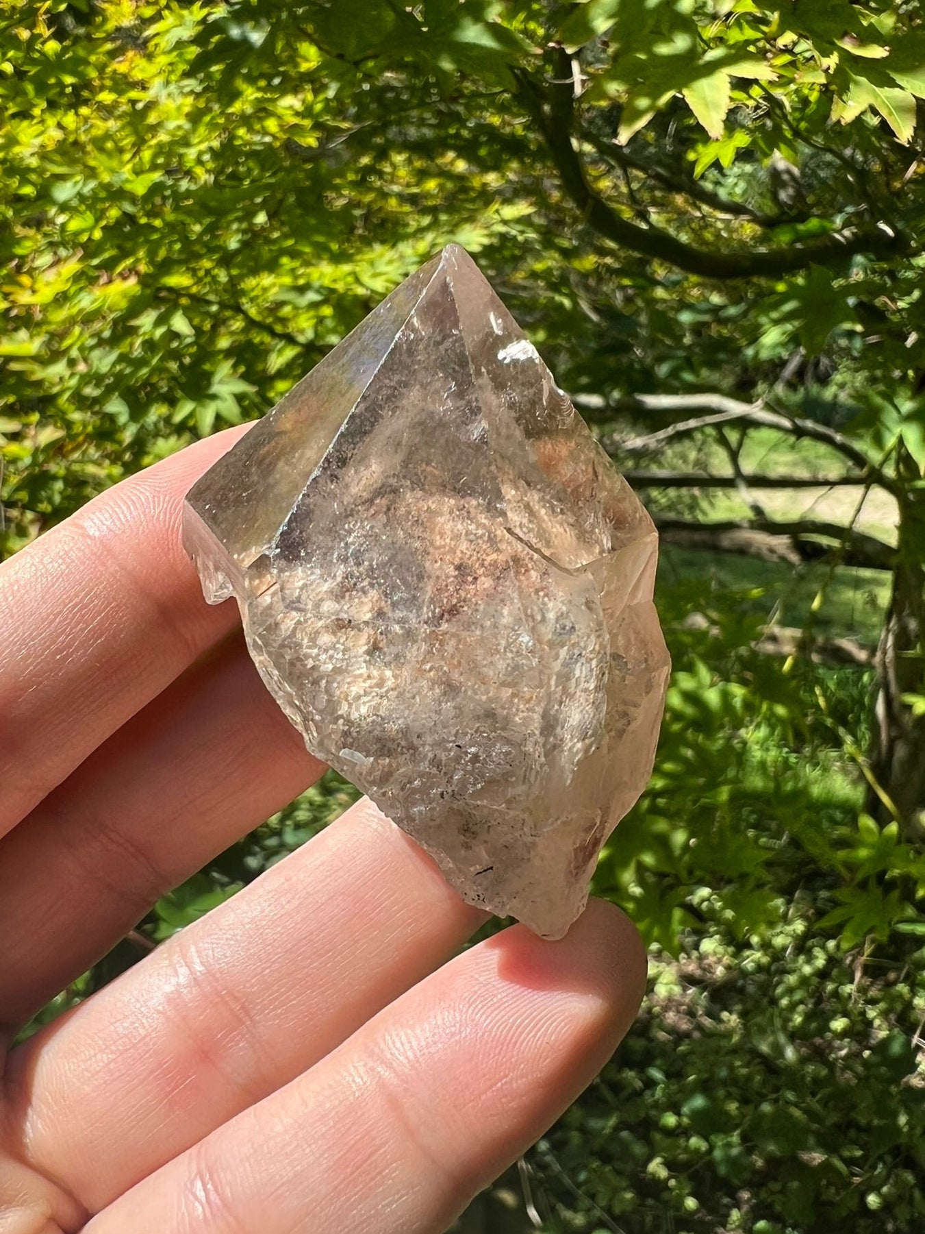 Smoky Garden Quartz Point ~ Brazil