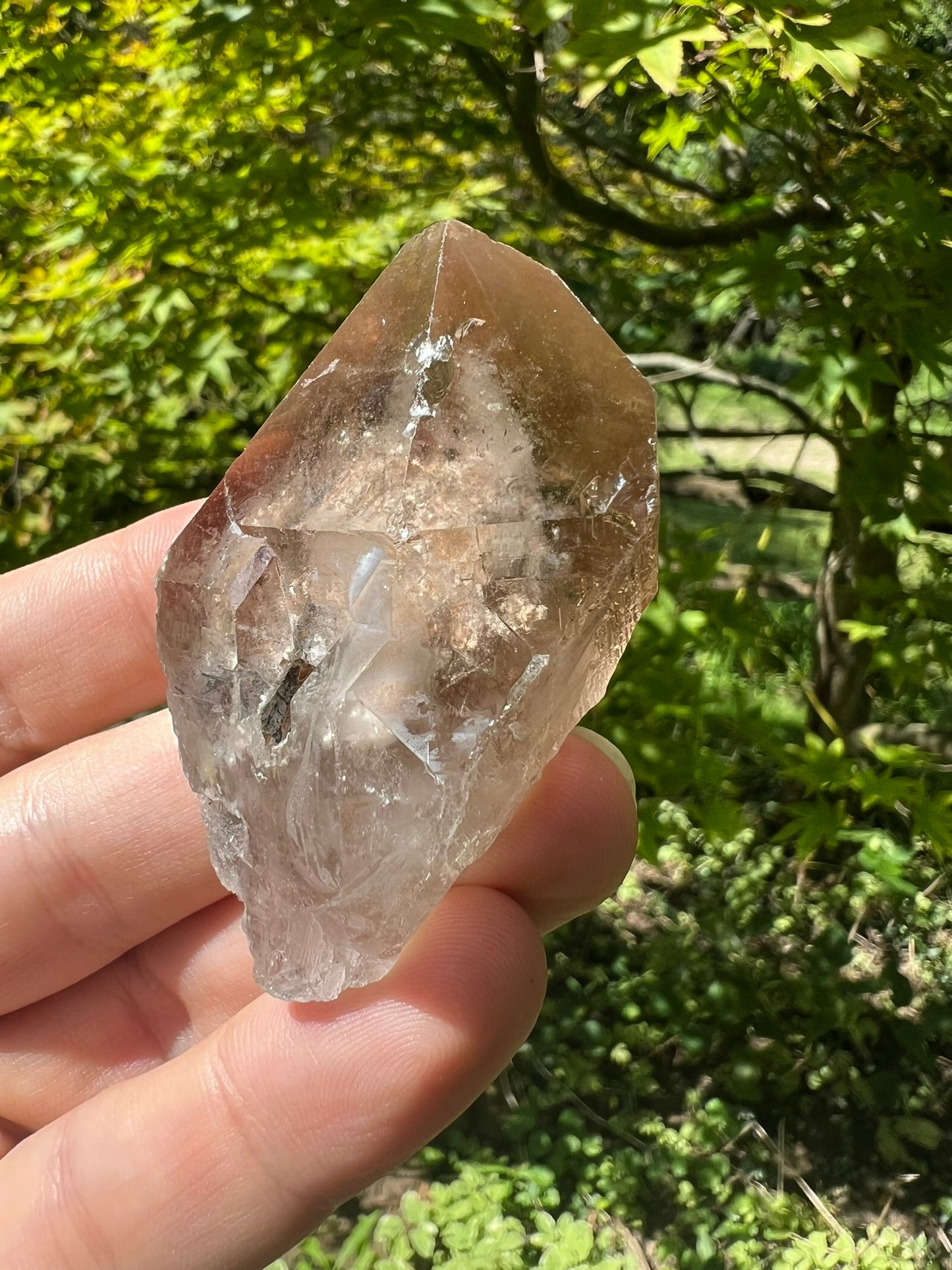 Smoky Garden Quartz Point ~ Brazil